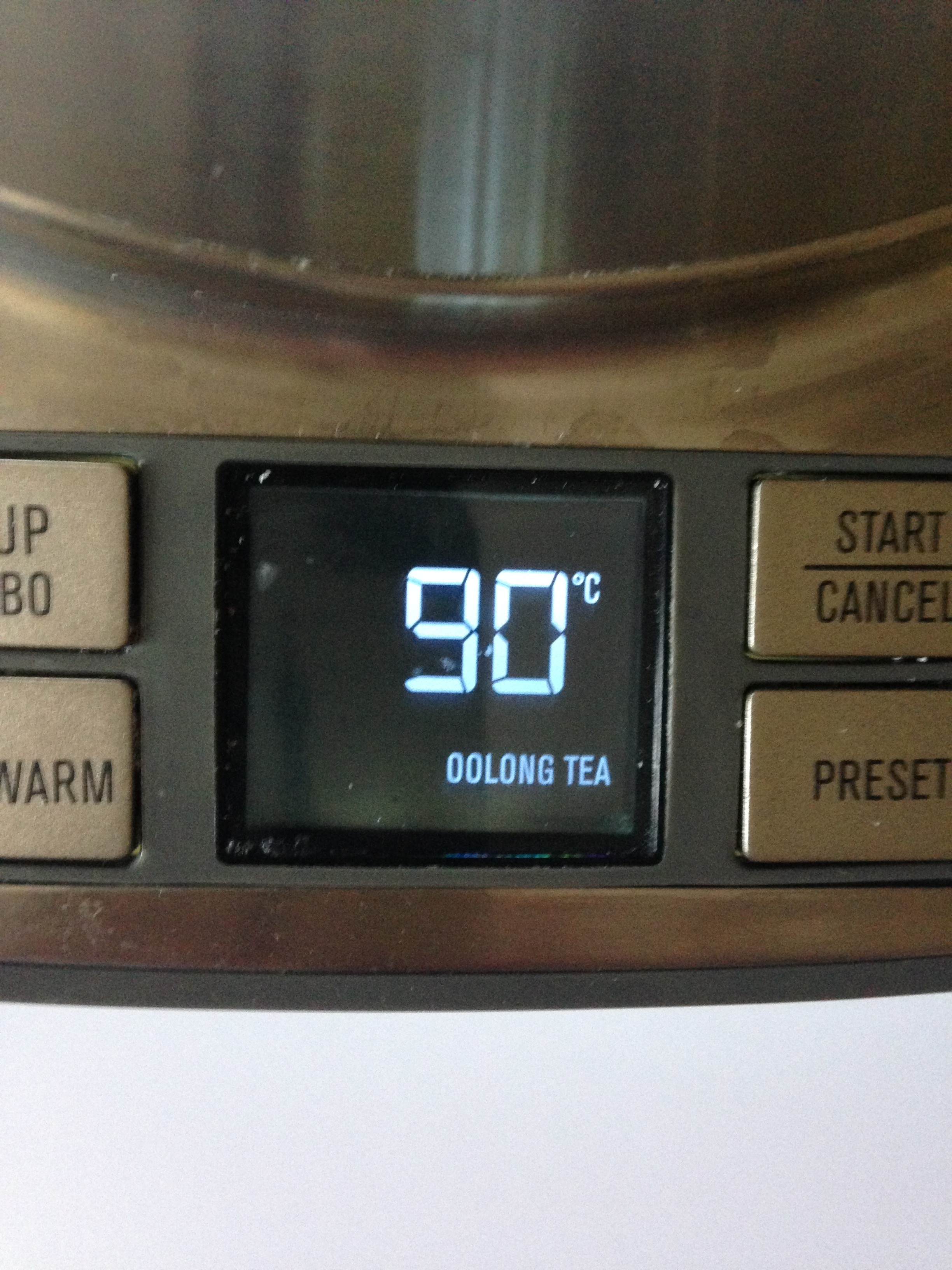 Temperaturvorschlag für Tee