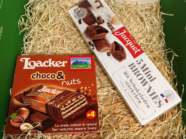 Loacker choco&amp; nuts und Jacquet Mini Brownies